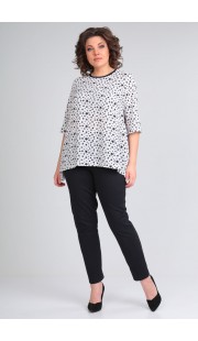 Комплект брючный Michel Chic 1247 чернильный + "звезды"