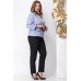Комплект брючный Michel Chic 1133 голубой с черным