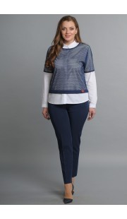 Комплект брючный Lady Style Classic 1354 синий