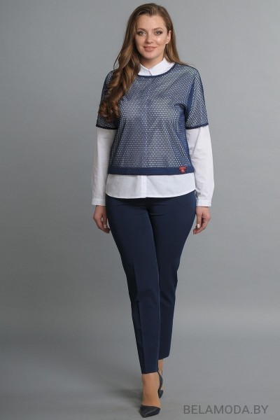 Комплект брючный Lady Style Classic 1354 синий
