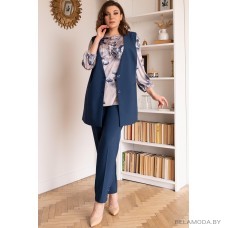 Комплект брючный Olga Style 659 синий