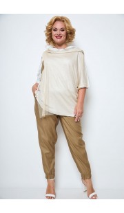 Комплект брючный Michel Chic 1251 молочно-золотой