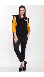Комплект брючный Belinga 2136 черный с желтым