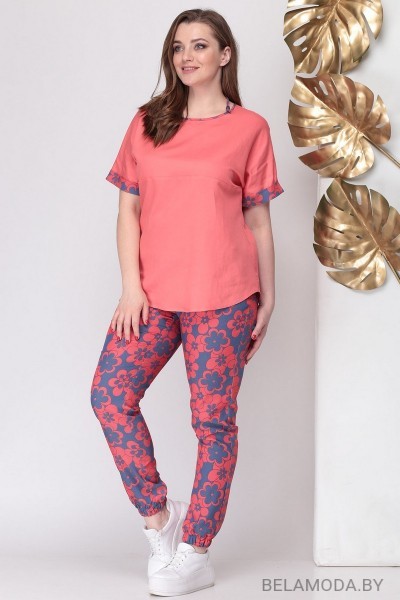 Комплект брючный Michel Chic 1112 розовые тона