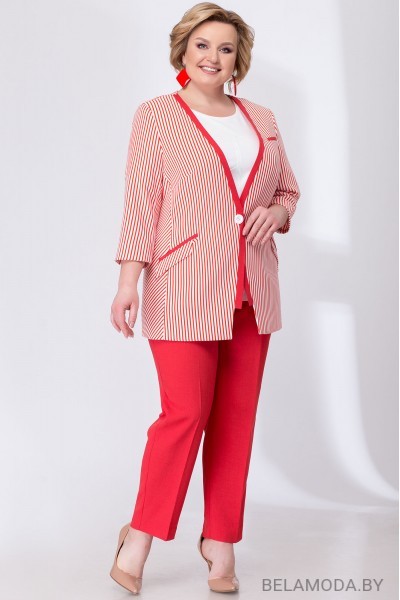 Комплект брючный Elady 3571 красные тона