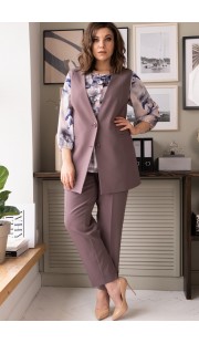 Комплект брючный Olga Style 659 пудра