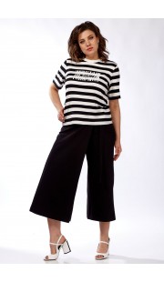 Комплект брючный Michel Chic 1336 белый + черный