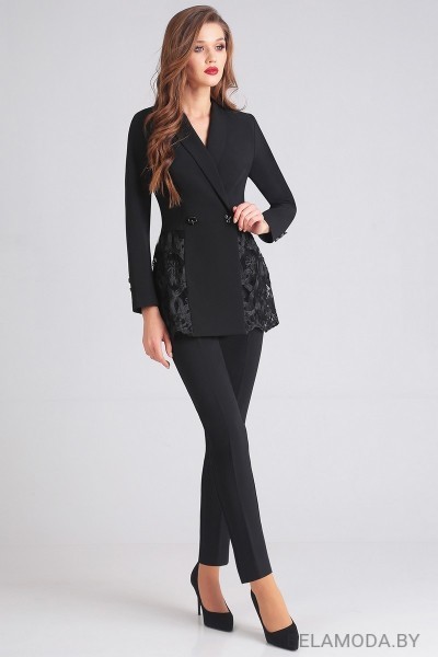 Комплект брючный Denissa Fashion 1205 черный