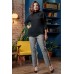 Комплект брючный Elady 3725 черный с серым