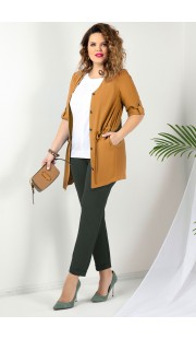 Комплект брючный JeRusi 2032 хвоя с горчичным