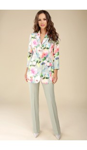 Комплект брючный Teffi style 1266 светло-бирюзовый