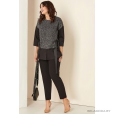 Комплект брючный Andrea Style 00281б чёрно-серые тона Комплект брючный Andrea Style 00281б чёрно-серые тона