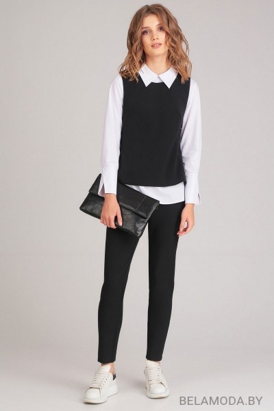Комплект брючный Denissa Fashion 1161 черный