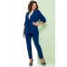 Комплект брючный Denissa Fashion 1232 сапфир с синим