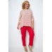 Комплект брючный Michel Chic 1247 пудра с красным Комплект брючный Michel Chic 1247 пудра с красным