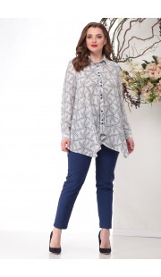 Комплект брючный Michel Chic 1153 синие тона
