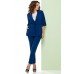 Комплект брючный Denissa Fashion 1232 сапфир с синим
