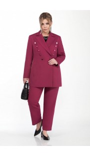 Комплект брючный Pretty 1584 бордовые тона