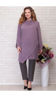 Комплект брючный Aira Style 765 роза с серым