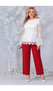 Комплект брючный Ninele 7330 красный+молочный