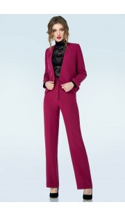 Комплект брючный Denissa Fashion 1127 спелая вишня