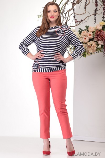 Комплект брючный Michel Chic 1182 коралловый