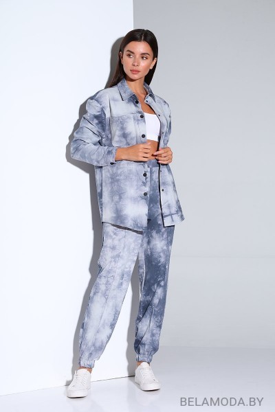 Комплект брючный Andrea Fashion AF-157 синий