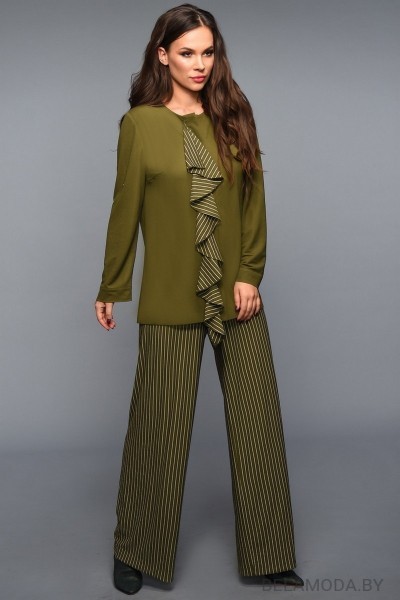 Комплект брючный Teffi style 1333 хаки