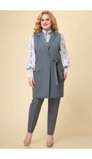 Комплект брючный Svetlana Style 1719 серый с молочным