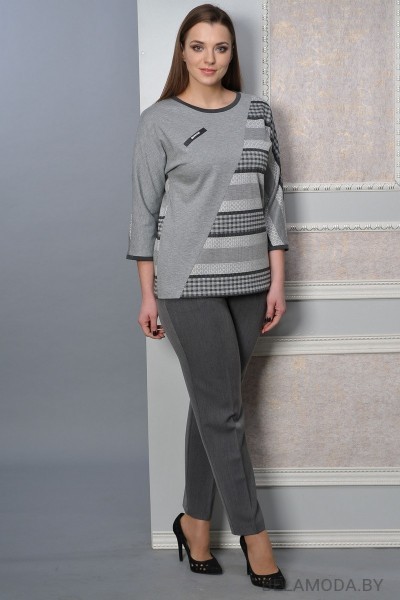 Комплект брючный Lady Style Classic 1428 серые тона