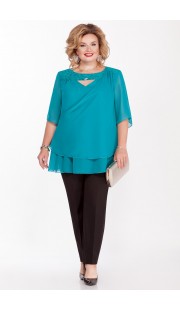 Комплект брючный Pretty 1154 бирюзовые тона