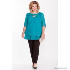 Комплект брючный Pretty 1154 бирюзовые тона