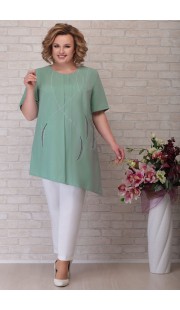 Комплект брючный Aira Style 749 мята с молочным