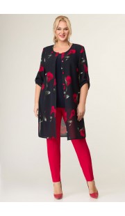 Комплект брючный Svetlana Style 970 темно-синий+красный