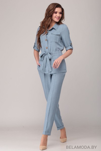 Комплект брючный Verita Moda 2065 голубой