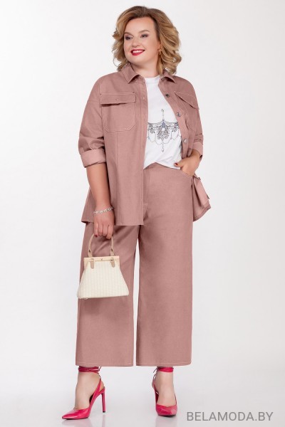 Комплект брючный Pretty 1221 розовые тона