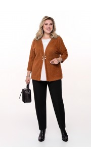 Комплект брючный Pretty 629 карамельный с черным