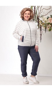 Комплект брючный Michel Chic 1156 синий с молочным