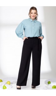 Комплект брючный Elady 3808 небесный с черным