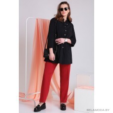 Комплект брючный Ivelta plus 2939 черный с красным