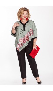 Комплект брючный Pretty 1153 зеленые тона