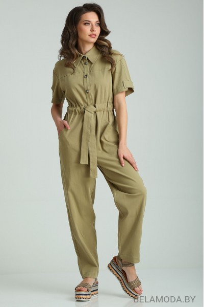 Комбинезон SandyNa 13961 оливковый