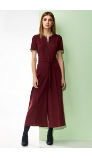 Комбинезон Denissa Fashion 1221 бордовый