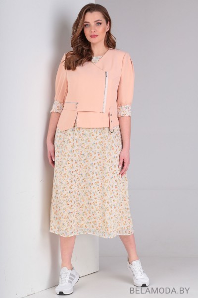 Комплект плательный Viola Style 5488 персик