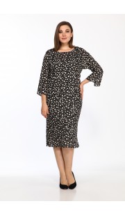 Комплект плательный Lady Style Classic 1640/2 Черный с бежевым