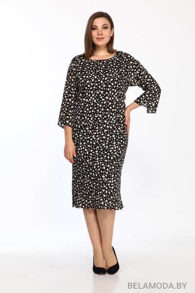Комплект плательный Lady Style Classic 1640/2 Черный с бежевым