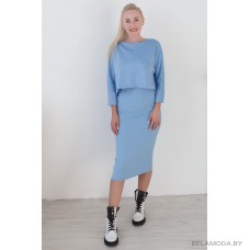 Комплект плательный Andrea Fashion 2261 голубой
