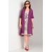Комплект плательный Viola Style 5484 фиолетовый с молочным