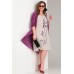 Комплект плательный Viola Style 5484 фиолетовый с молочным