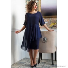 Комплект плательный Erika Style 1047 синий Комплект плательный Erika Style 1047 синий